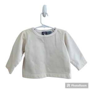 ⚪️KOALA KIDS: Girl’s size 18 months, cream long sleeve fuzzy shirt, preowned⚪️